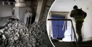 Уламки дрона пошкодили житловий будинок у Києві: без постраждалих
