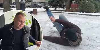 Депутат Київради отримав травму після падіння на ожеледиці: критика міських служб
