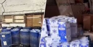 В Києві виявили масштабний склад з контрабандним спиртом