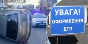 У Святошинському районі Києва перекинулася Skoda: водій був без прав і відмовився від огляду