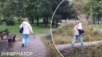 Інцидент на Березняках: літня жінка нищила клумби та кидалася камінням