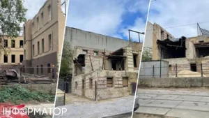 Відновлення Лук’янівської поліційної дільниці у Києві: на об’єкті встановлюють будівельний паркан