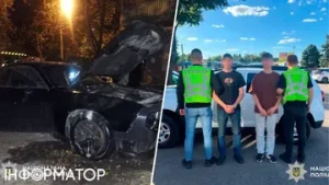 У Києві батько з сином підпалили маслкар Dodge військового через ревнощі