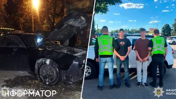 У Києві батько з сином підпалили маслкар Dodge військового через ревнощі