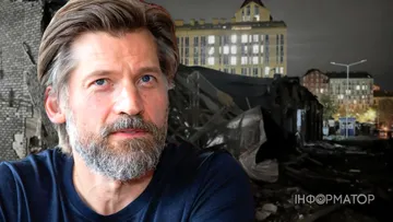 Зірка «Гри престолів» Ніколай Костер-Вальдау відвідав пошкоджений ворожим ударом ЖК «Комфорт Таун» у Києві
