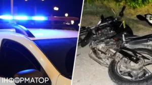 ДТП у Василькові: зіткнення маршрутки та мотоцикла призвело до травмування двох людей
